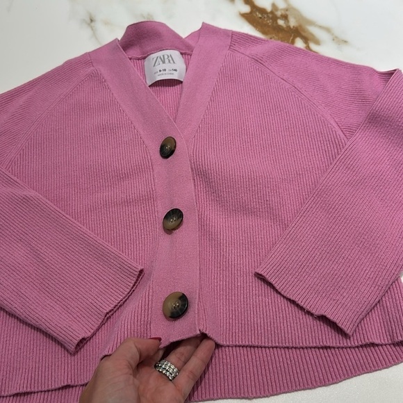 Zara pink cardigan 9-10yr - Picture 4 of 5